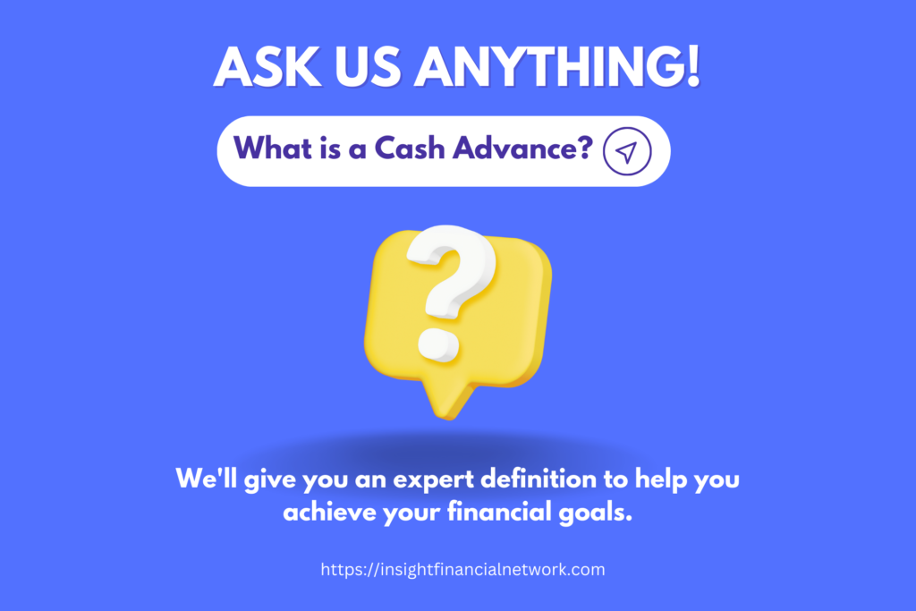 cash advance definition